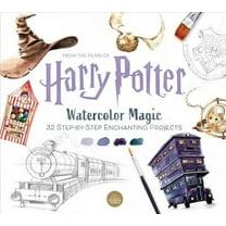Harry Potter Watercolor Magic: 32 Step-by-Step Enchanting Projects (Harry Potter Crafts, Gifts for Harry Potter Fans) (Paperback)