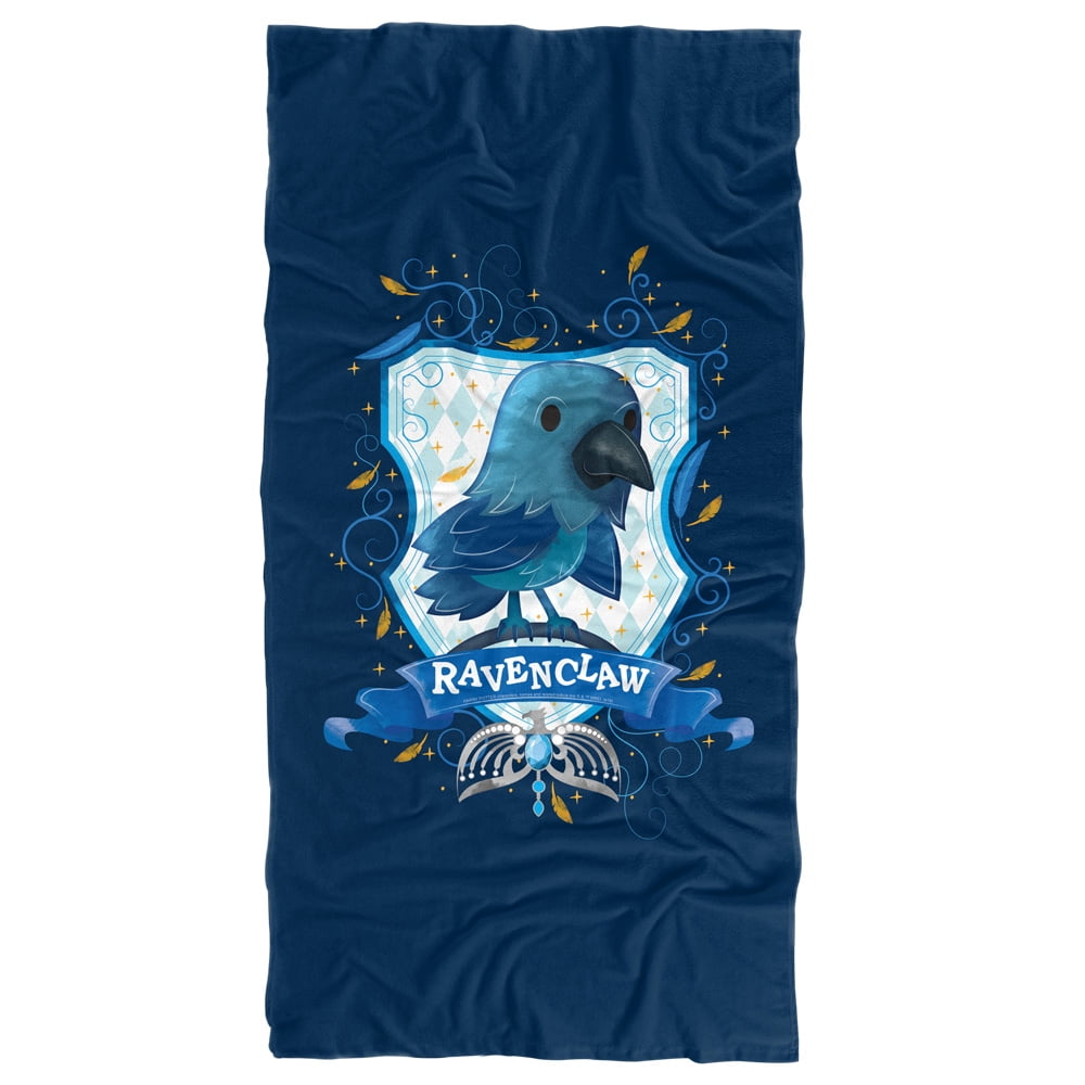 Harry Potter Watercolor Ravenclaw Crest Officially Licensed Beach Towel 30' X 60'