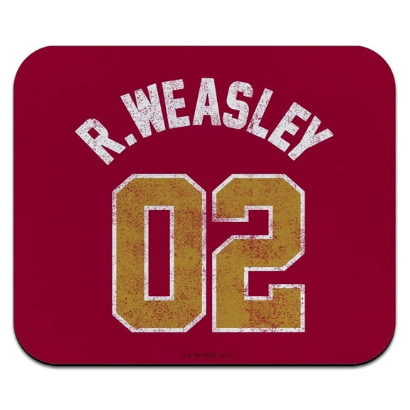Harry Potter Weasley Jersey Low Profile Thin Mouse Pad Mousepad