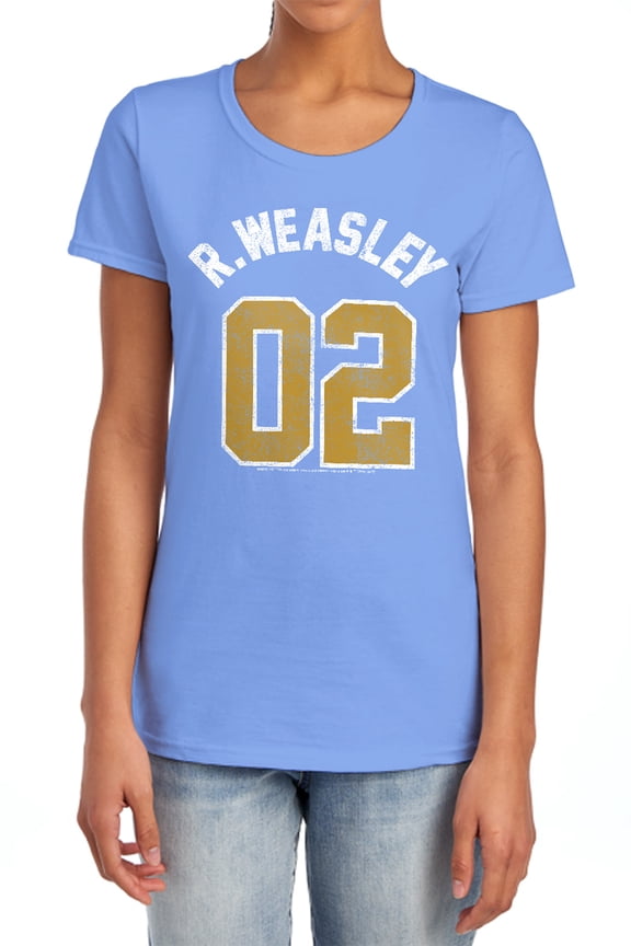 Weasley Jersey Women's T Shirt, Carolina Blue, 2X-Large