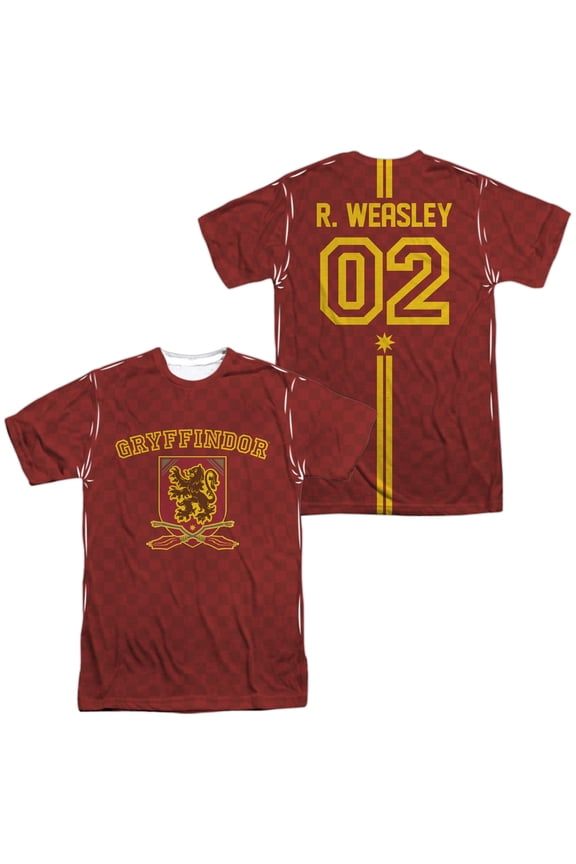 Harry Potter Weasley Sweater Unisex Adult Sublimated Costume T Shirt (Front/Back), 2X-Large Multicolor