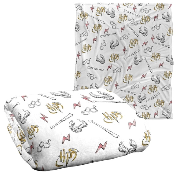 Harry Potter Whimsical Water Color Officially Licensed Silky Touch Super Soft Throw Blanket 50' x 60'