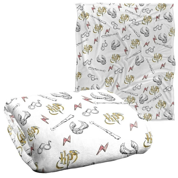Harry Potter Whimsical Water Color Officially Licensed Silky Touch Super Soft Throw Blanket 50' x 60'