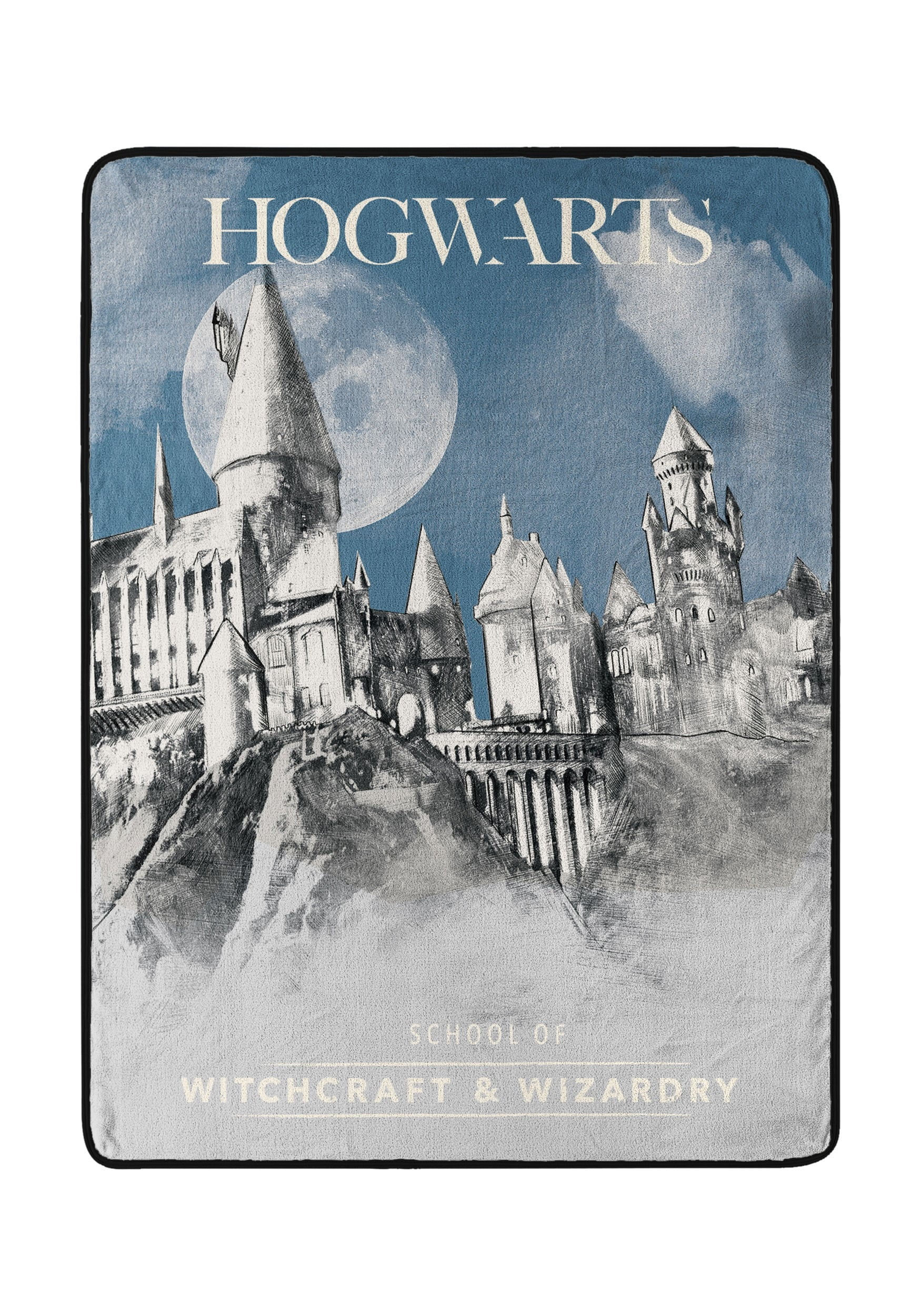 Harry Potter "Witchcraft & Wizardry" Micro Raschel Throw Blanket