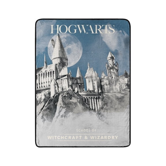 Harry Potter "Witchcraft & Wizardry" Micro Raschel Throw Blanket