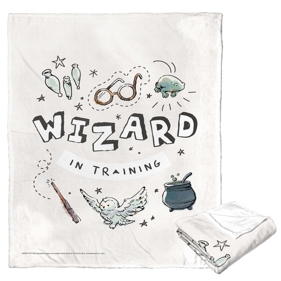 Harry Potter Wizard In Training Kids Silk Touch Throw Blanket