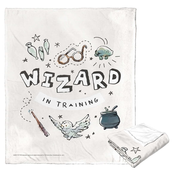 Harry Potter Wizard In Training Kids Silk Touch Throw Blanket