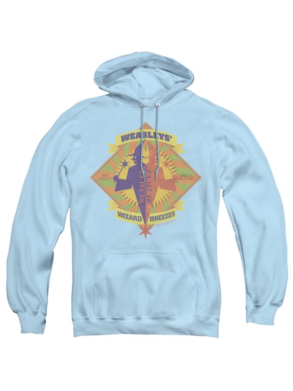Harry Potter Wizard Wheezes Adult Pullover Hoodie Sweatshirt Light Blue
