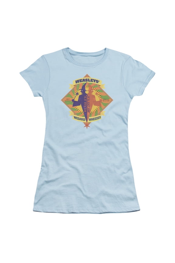 Harry Potter Wizard WheezeS/S S Junior Women's T-Shirt Sheer Light Blue