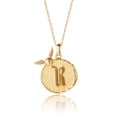 thumbnail image 1 of Harry Potter Wizarding World Golden Snitch Initial R Gold Plated Pendant Necklace, 18", 1 of 5