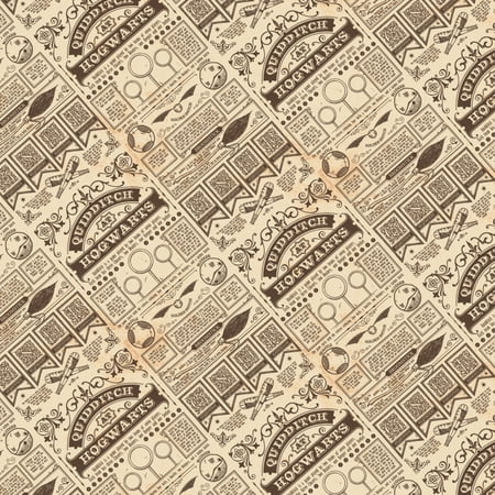 Harry Potter Wizarding World Quidditch At Hogwarts 100% Cotton Fabric by The Yard