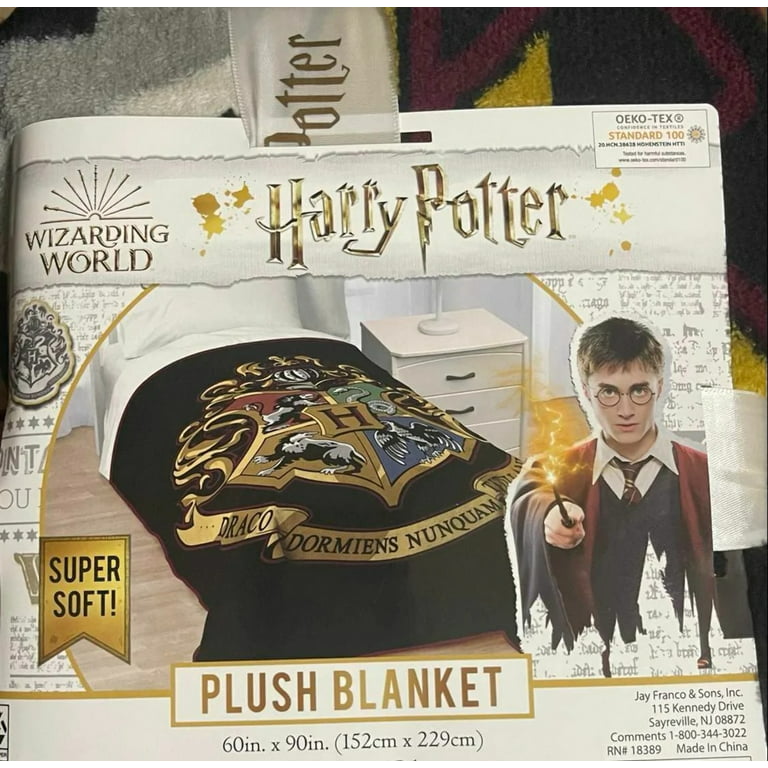 Tissu Flanelle Harry Potter Universe - blanc x 10cm