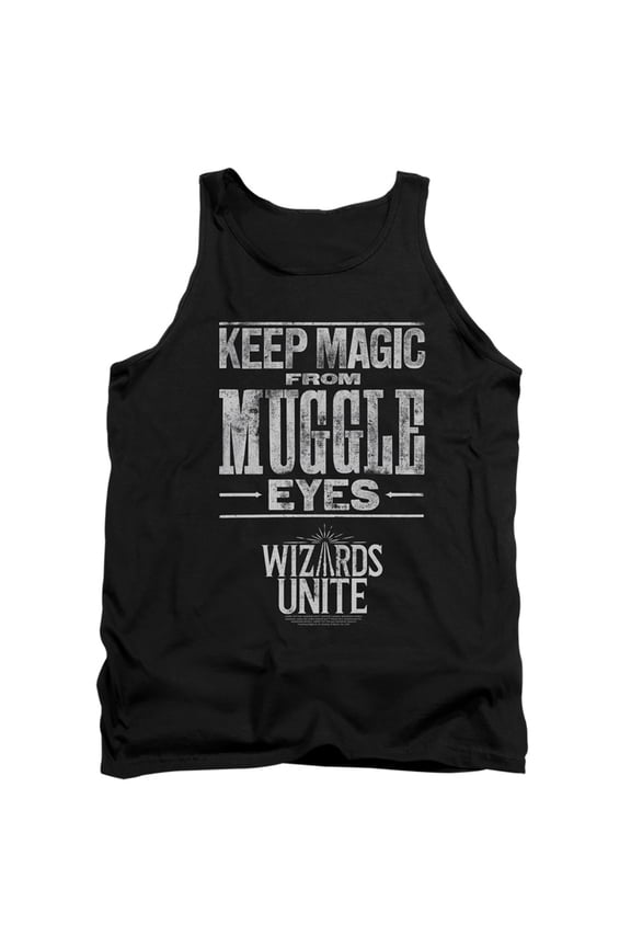 Harry Potter Wizards Unite Hidden Magic Adult Tank Top Black