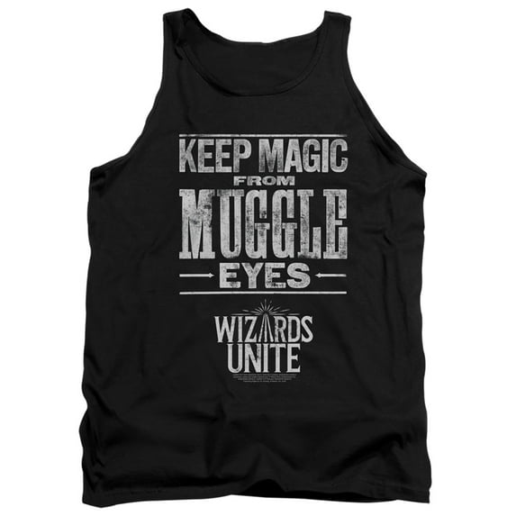 Harry Potter Wizards Unite Hidden Magic Adult Tank Top Black