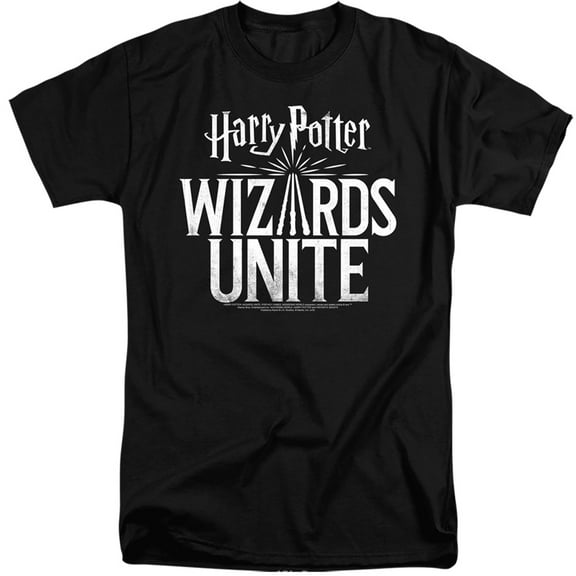 Harry Potter Wizards Unite Wizards Unite Logo S/S Adult Tall 18/1 T-Shirt Black