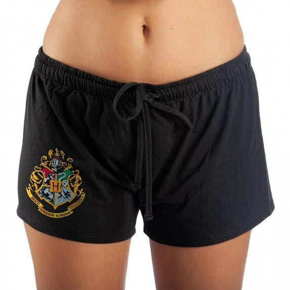 Harry Potter Woman's Junior's Hogwarts Crest Sleep Adult Shorts