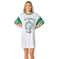 thumbnail image 1 of Harry Potter Womens' Hogwarts All Houses Jersey Nightgown Pajama Shirt - Gryffindor Slytherin Hufflepuff Ravenclaw, 1 of 6