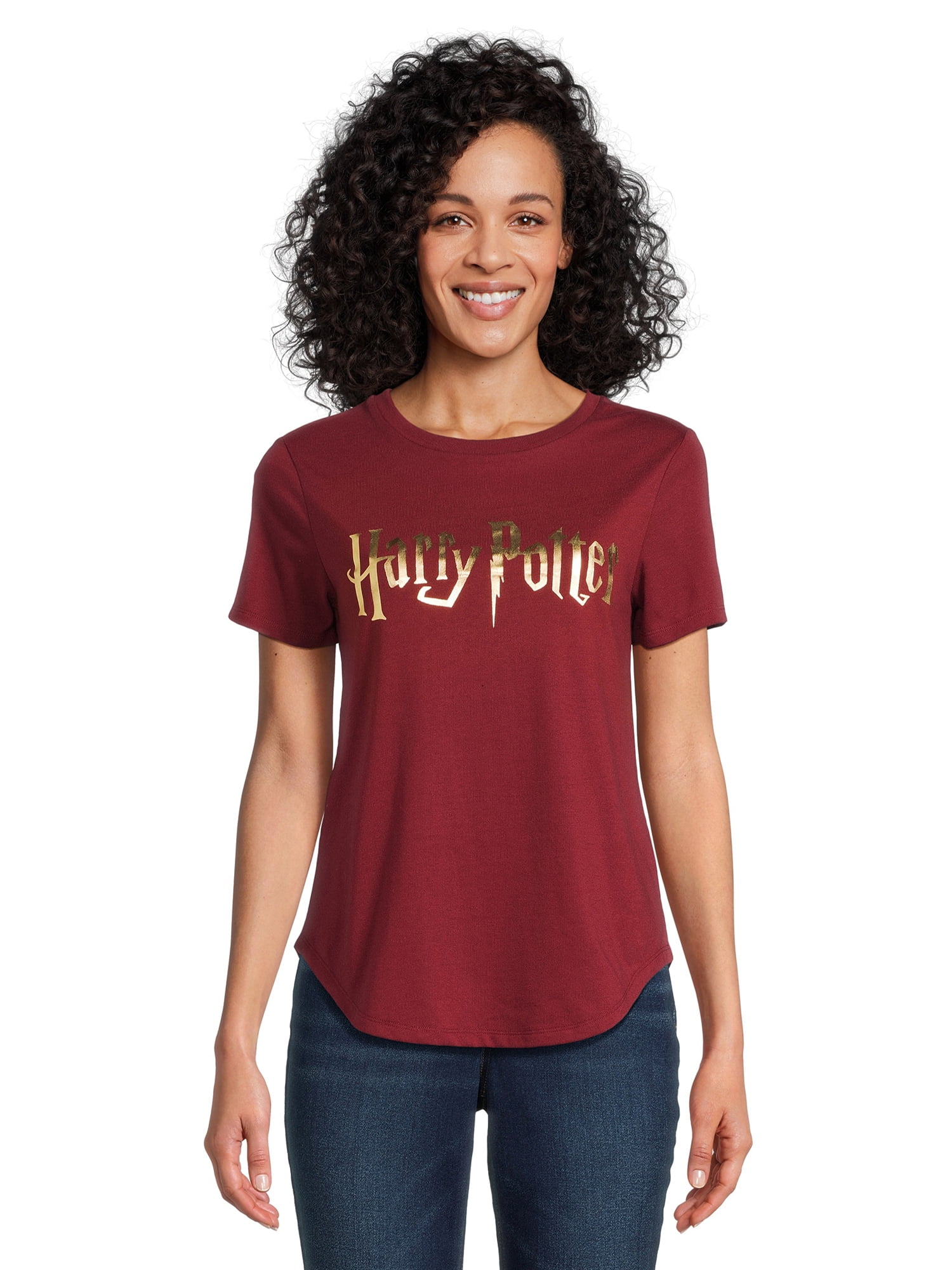 Harry Potter Women’s Graphic Tee with Short Sleeves, Sizes XS-XXXL