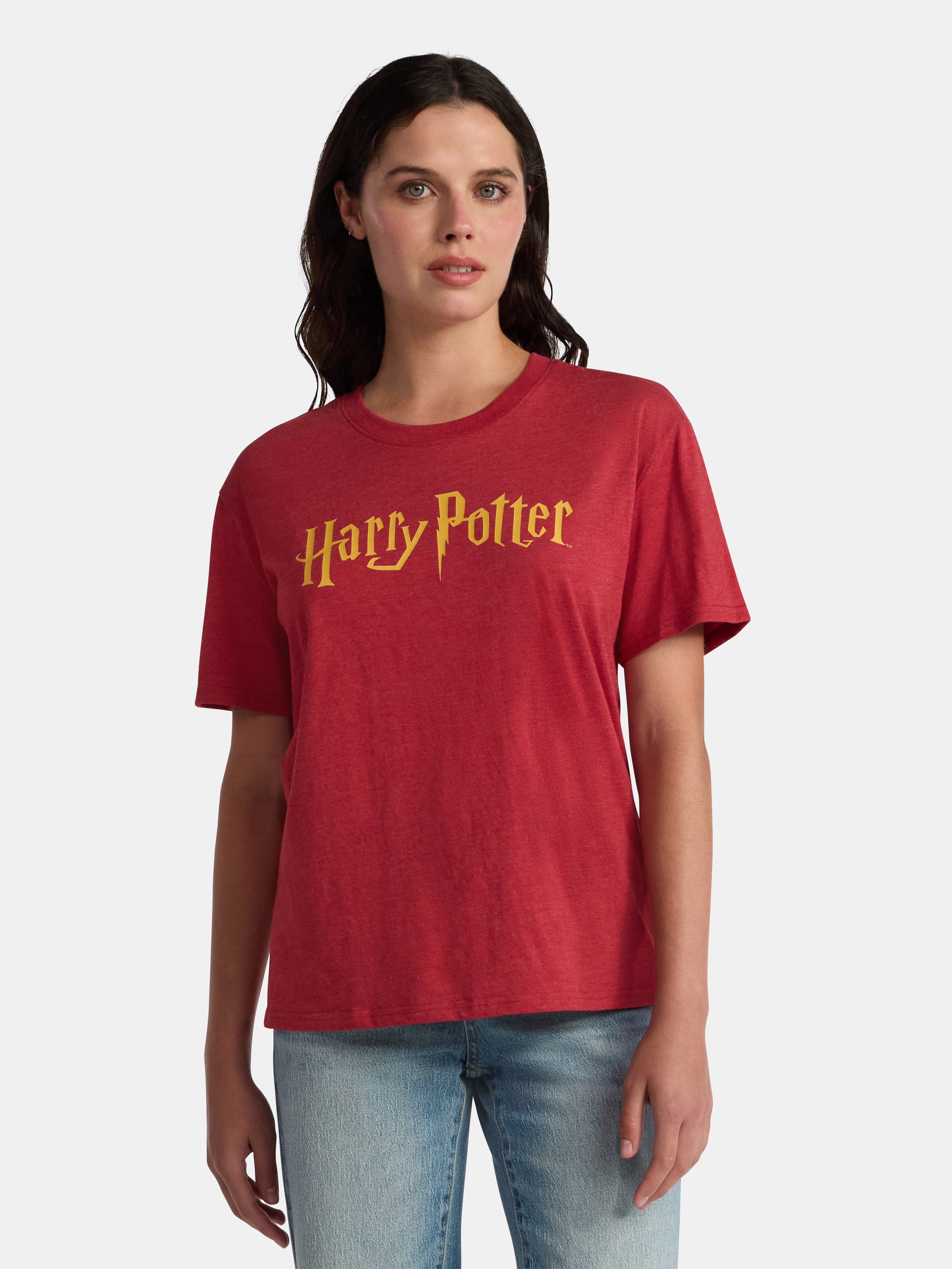 Harry Potter Women's Graphic Tee with Short Sleeves, Sizes XXS–XXL