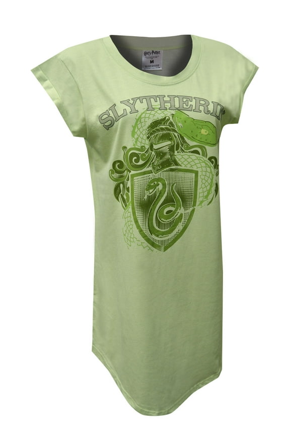 Women's Harry Potter Slytherin House Mascot Ladies Plus Size Nightshirt