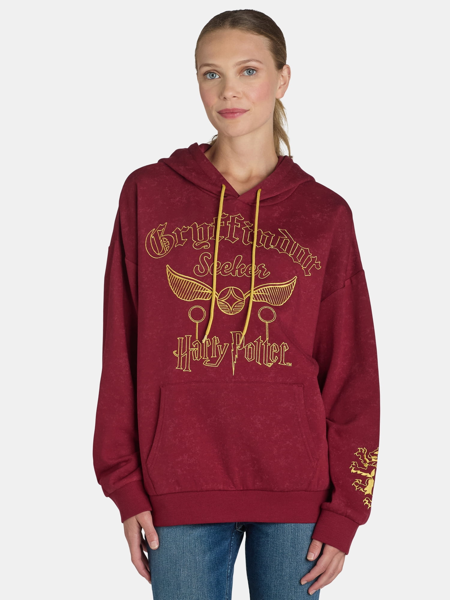 Harry Potter Hogwarts Hoodie for Big Girls, French Terry