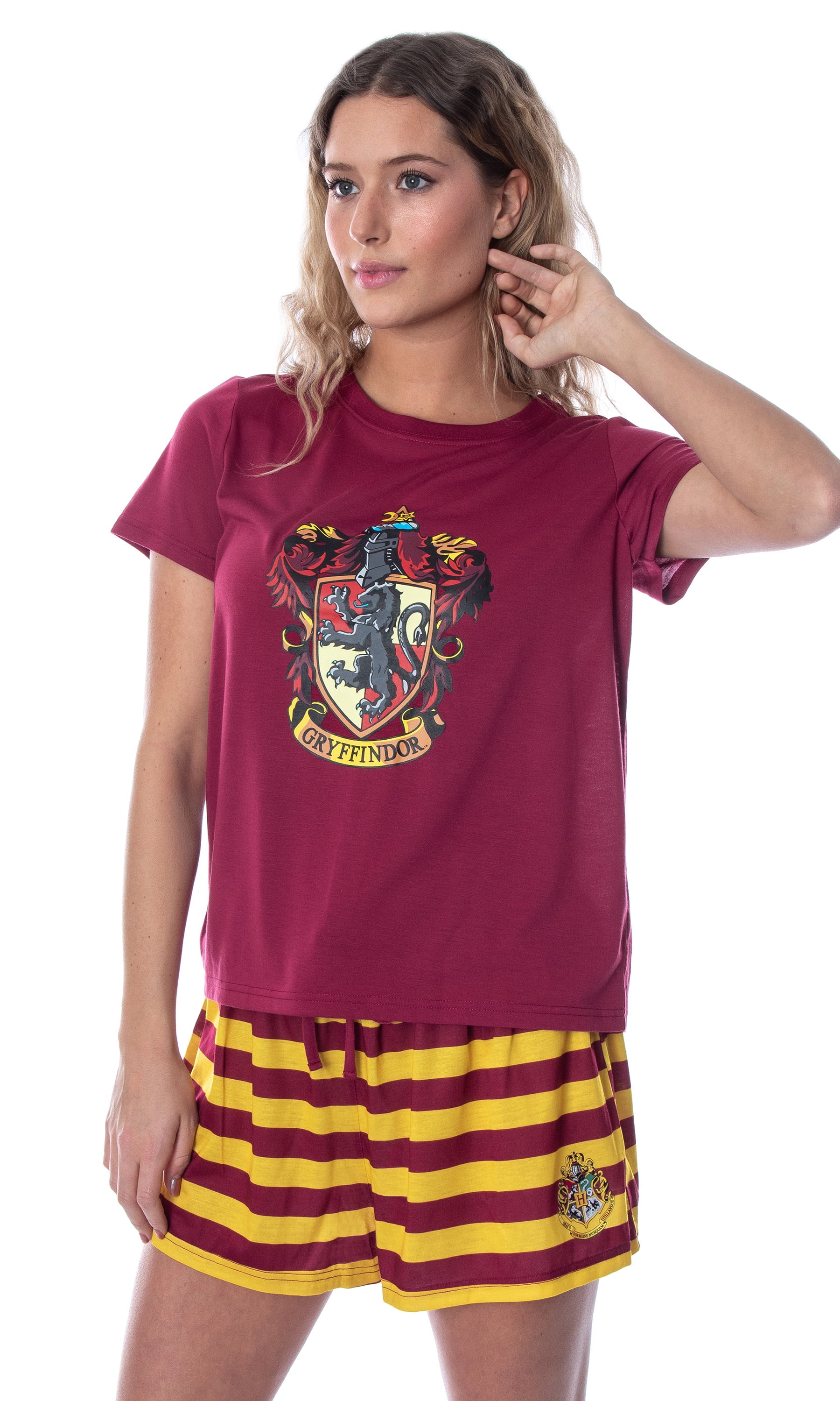Harry Potter Women's 2-Piece Printed Long Sleeve Soft Jersey Pajama Lounge Set