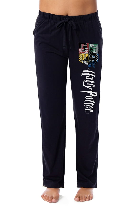 Harry Potter Women's Hogwarts House Crest Sleep Lounge Pajama Pants