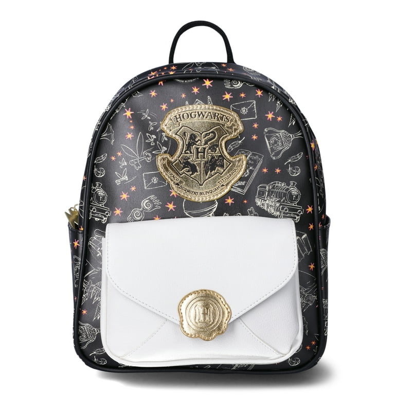 Harry Potter Women s Hogwarts Letter 10.5 Mini Backpack Black Walmart