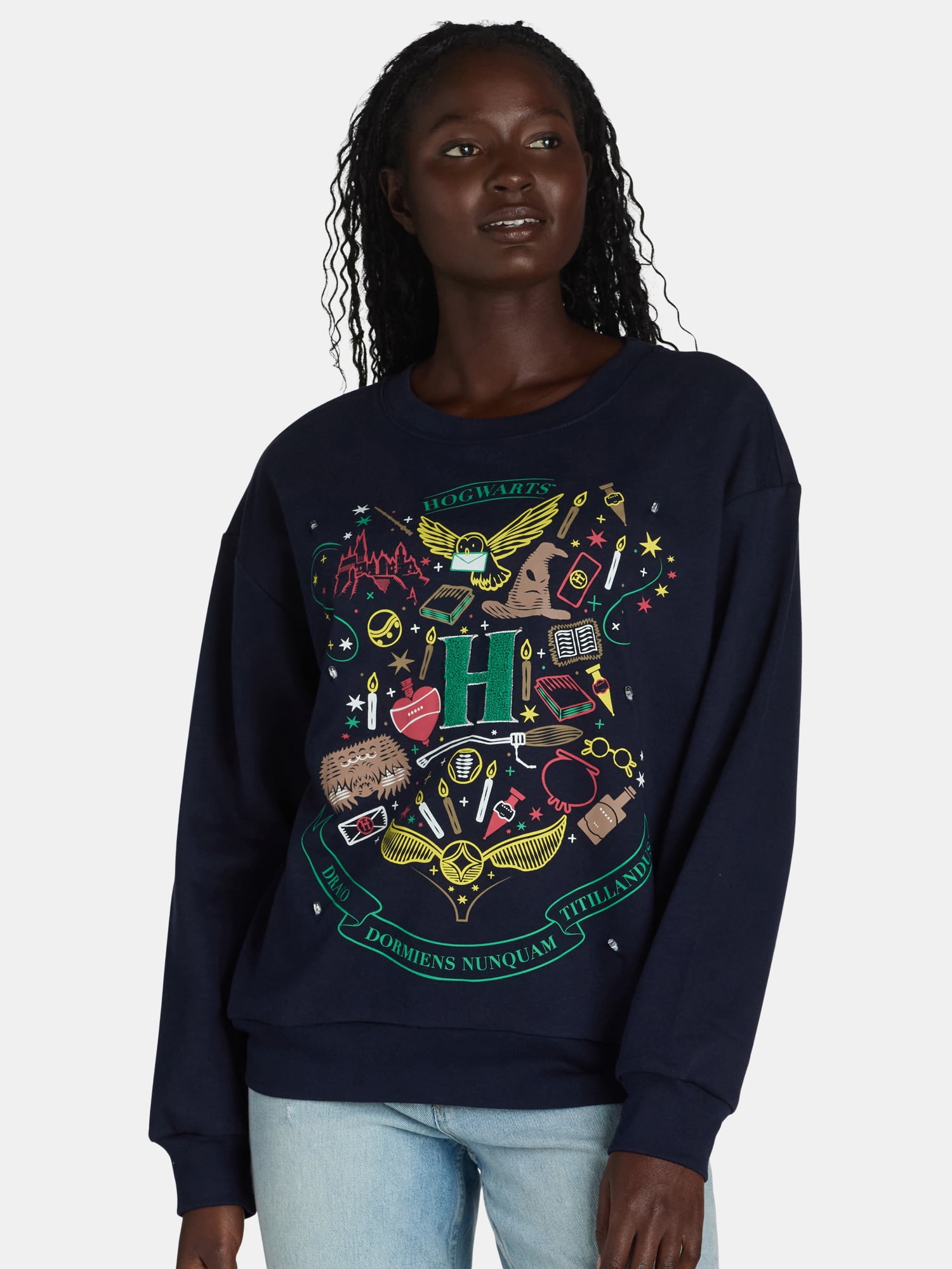 Harry Potter Holiday Light Up Sweatshirt, Womens