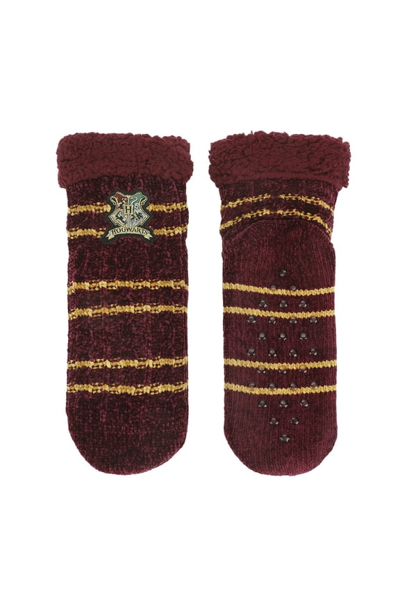 Harry Potter Womens Faux Lined Quarter Crew Cozy Socks