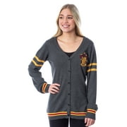 SEVEN TIMES SIX Harry Potter Womens Gryffindor House Open Front Cardigan Juniors Knit Sweater