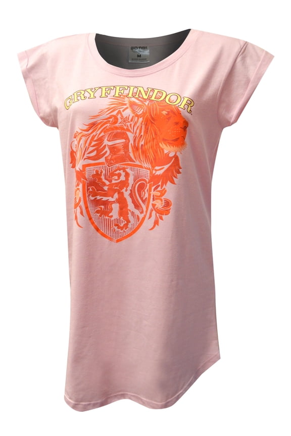 Womens Harry Potter Gryffindor House Mascot Ladies Plus Size Nightshirt (1X)