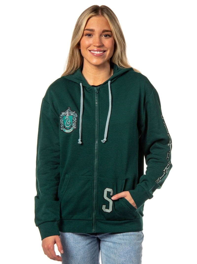 Hogwarts Crest Harry Potter Zip Hoodie Harry Potter Womens