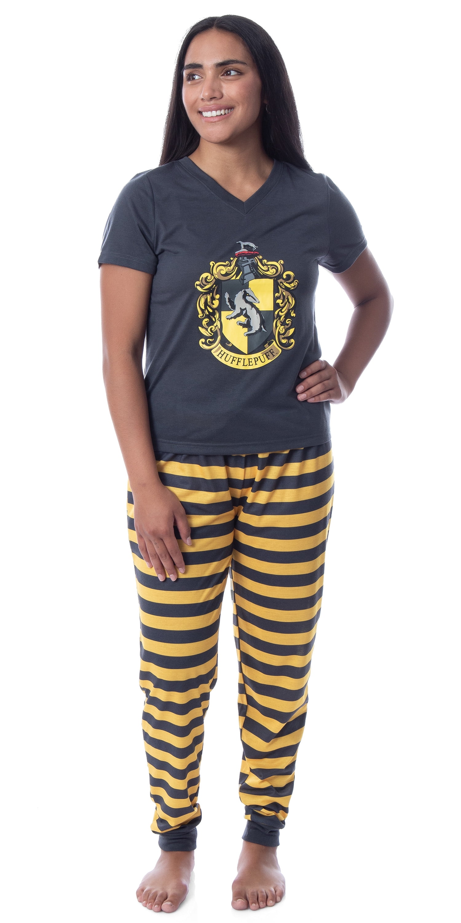 Harry Potter Womens Hogwarts House Crest Jogger Pajama Set All Houses