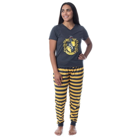 Harry Potter Womens' Hogwarts House Crest Jogger Pajama Set-All Houses