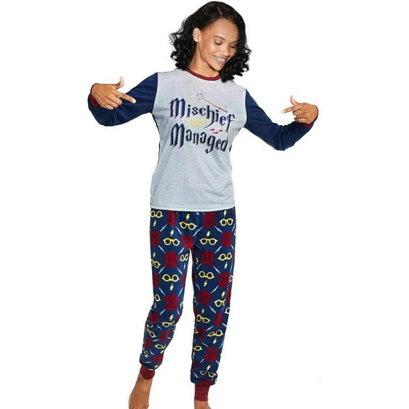 Harry Potter Women's Mischief Managed Joggers Pajamas Sleep Set