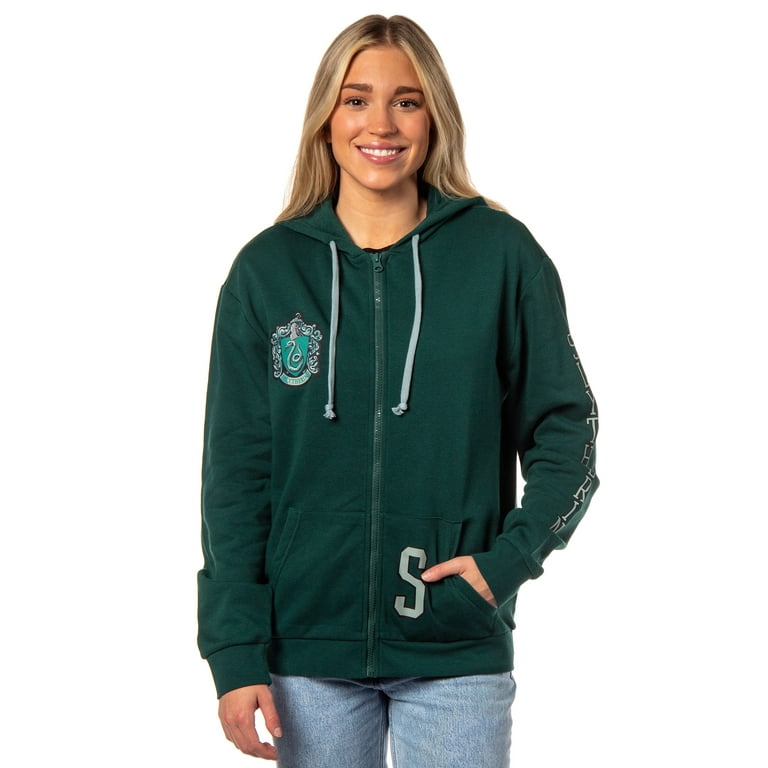 Harry Potter Womens Hogwarts Alumni House Crest Lightweight Zip Up Hoodie