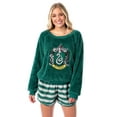 thumbnail image 1 of Harry Potter Womens' Sweater and Shorts Sleep Pajama Set-All Houses, 1 of 5