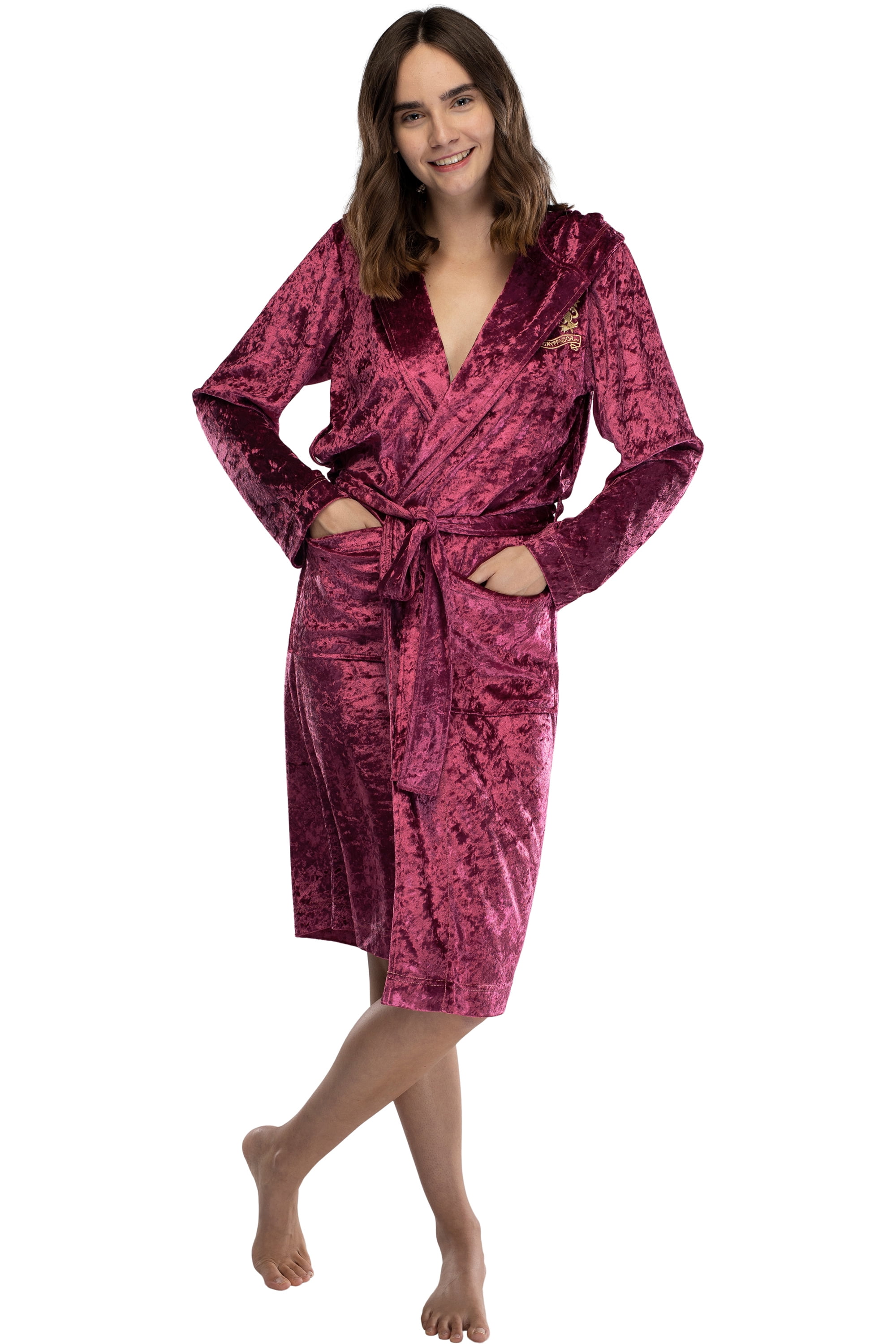 ladies harry potter dressing gown Womens Velvet Robe House Gryffindor Size Large black wedding dresses