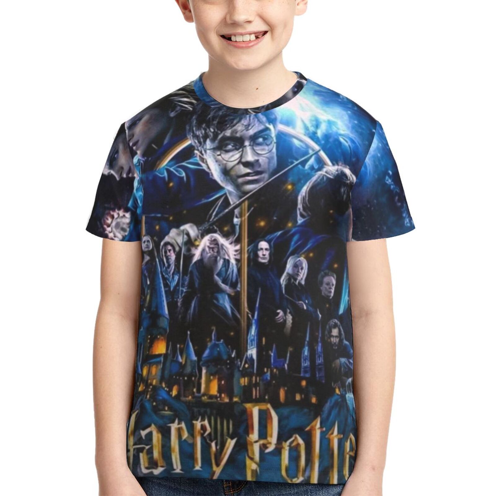 Harry Potter Youth T Shirts 3d Printed Short Sleeve Tee Shirt For Boys ...