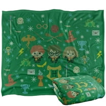 Harry Potter and The Deathly Hallows Part 2 Blanket, 50'x60' Chibi Holiday Silky Touch Super Soft Throw Blanket