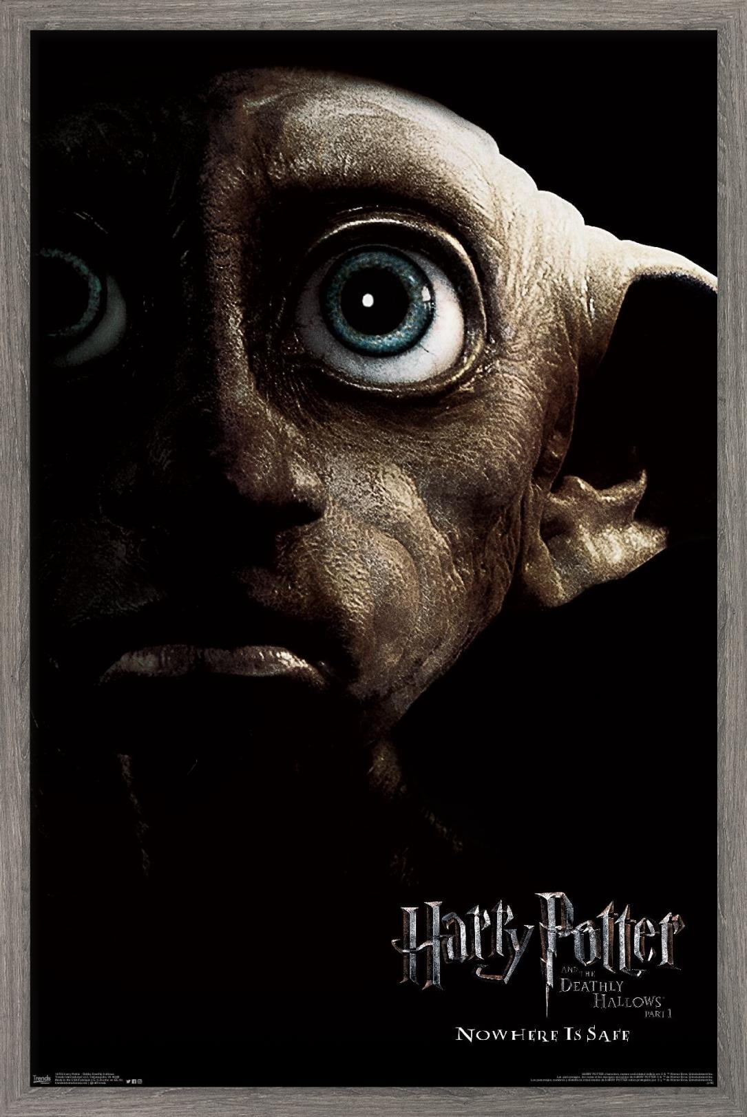 Harry Potter and the Deathly Hallows: Part 1 - Dobby One Sheet Wall Poster, 14.725" x 22.375", Framed