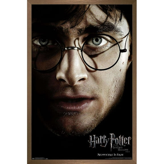 Harry Potter and the Deathly Hallows: Part 1 - Harry One Sheet Wall Poster, 22.375" x 34", Framed