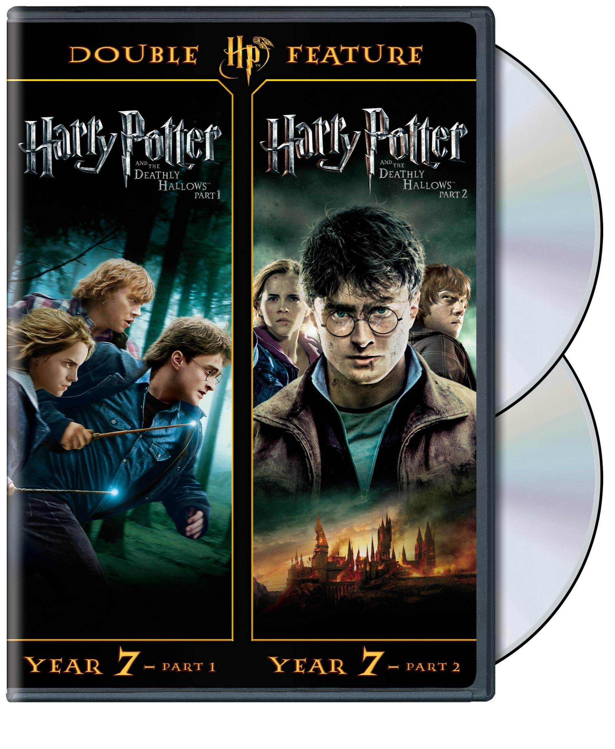 Harry Potter and the Deathly Hallows, Part 1 / Harry Potter and the Deathly  Hallows, Part 2 (DVD) - Walmart.com, image size:2000x2436