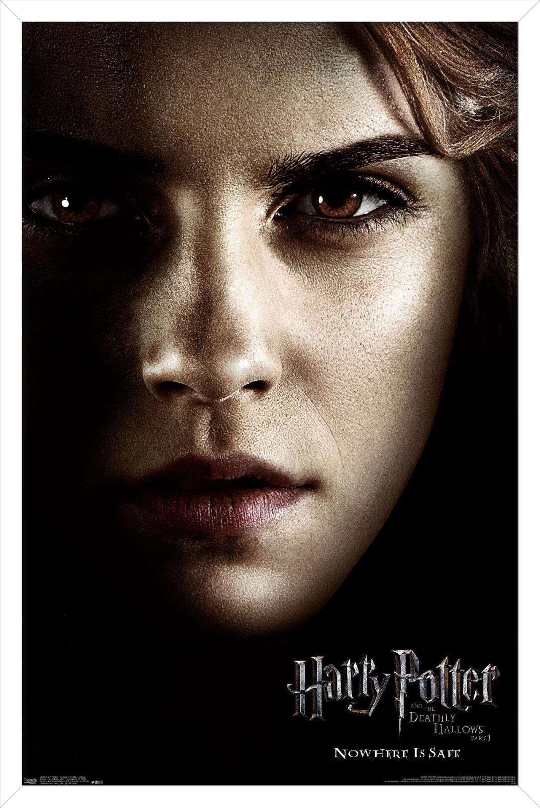 Harry Potter and the Deathly Hallows: Part 1 - Hermione One Sheet Wall Poster, 14.725" x 22.375", Framed