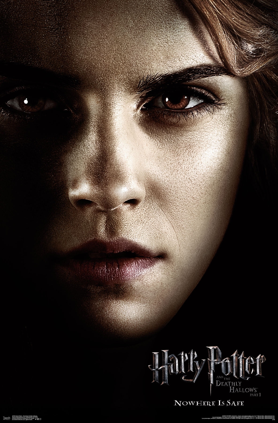 Harry Potter and the Deathly Hallows: Part 1 - Hermione One Sheet Wall  Poster, 22.375\, image size:1185x1800