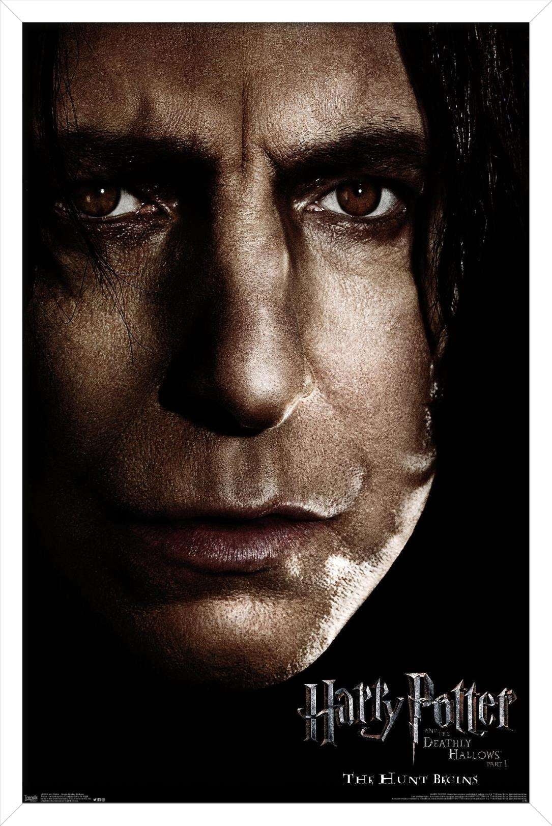 Harry Potter and the Deathly Hallows: Part 1 - Snape One Sheet Wall Poster, 14.725" x 22.375", Framed