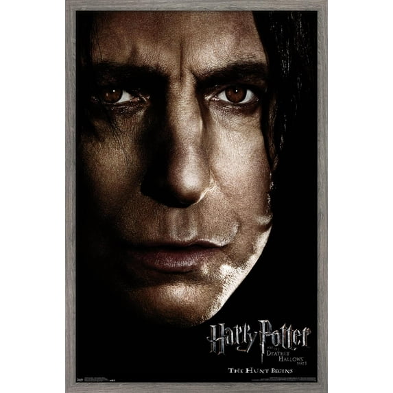 Harry Potter and the Deathly Hallows: Part 1 - Snape One Sheet Wall Poster, 22.375" x 34", Framed