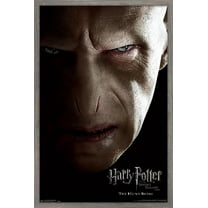 Harry Potter and the Deathly Hallows: Part 1 - Voldemort One Sheet Wall Poster, 22.375" x 34", Framed