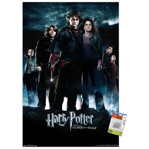 Harry Potter and the Goblet of Fire - Group One Sheet Wall Poster with Push Pins, 22.375" x 34"